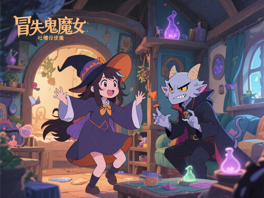 《魔女守护者》冒失魔女与毒舌使魔的爆笑日常